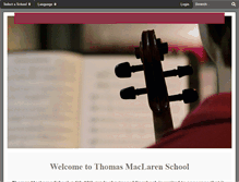 Tablet Screenshot of mclarenschool.org